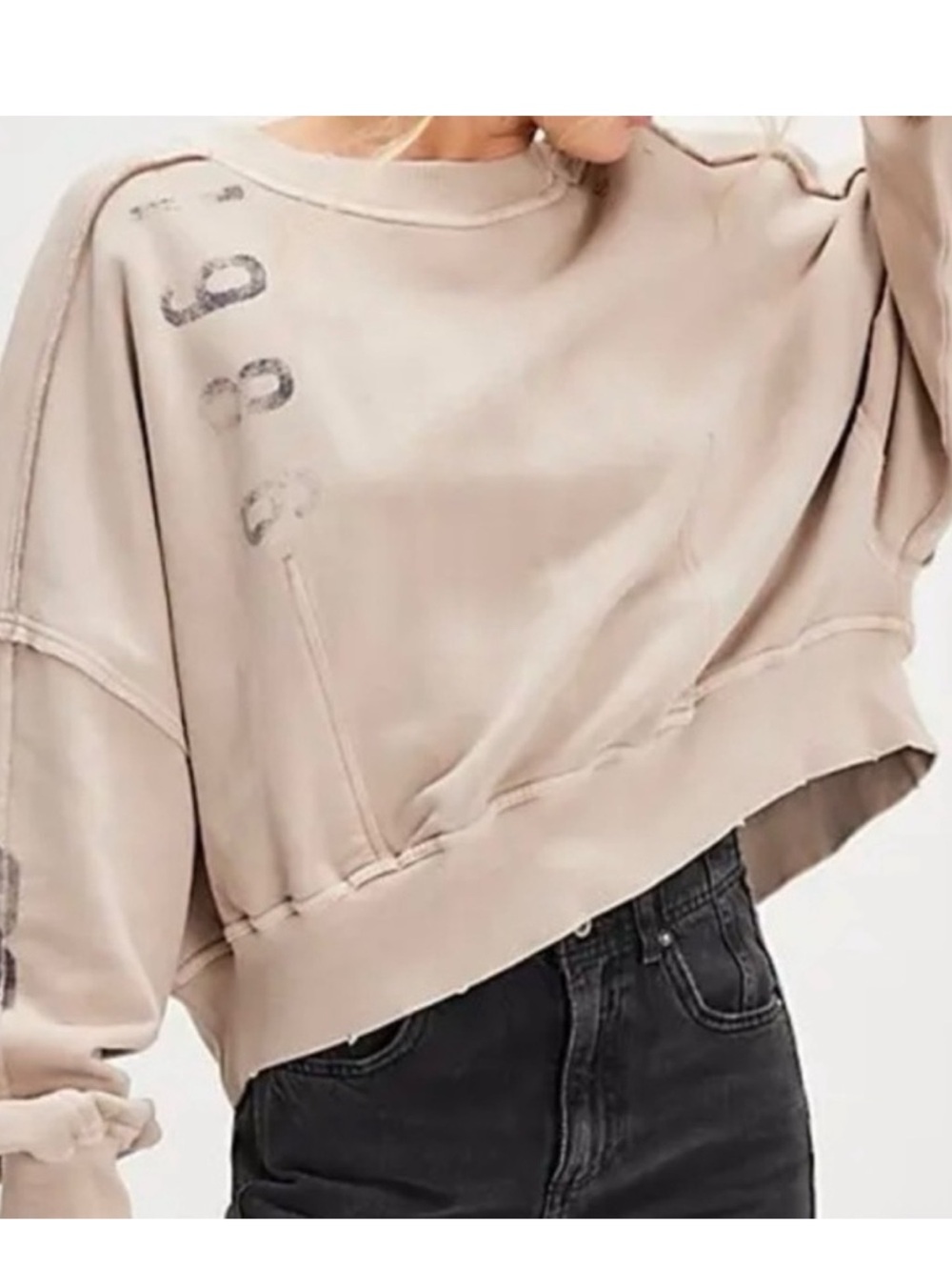 Free People Gaia sweatshirt. NWT  Size L